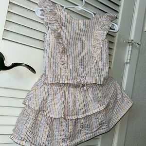 2 pieces skirt and top size 2T